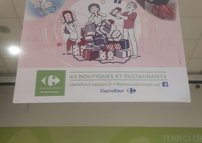 Affiches suspendues 120×100 – Carrefour