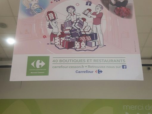 Affiches suspendues 120×100 – Carrefour