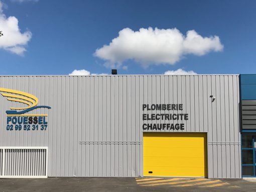 Nouvelle enseigne pour l’entreprise Pouessel