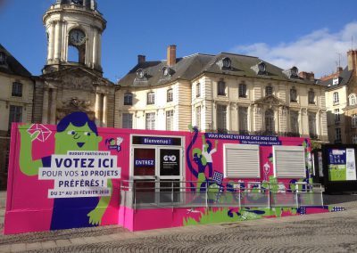 VILLE DE RENNES : Habillage évènementiel