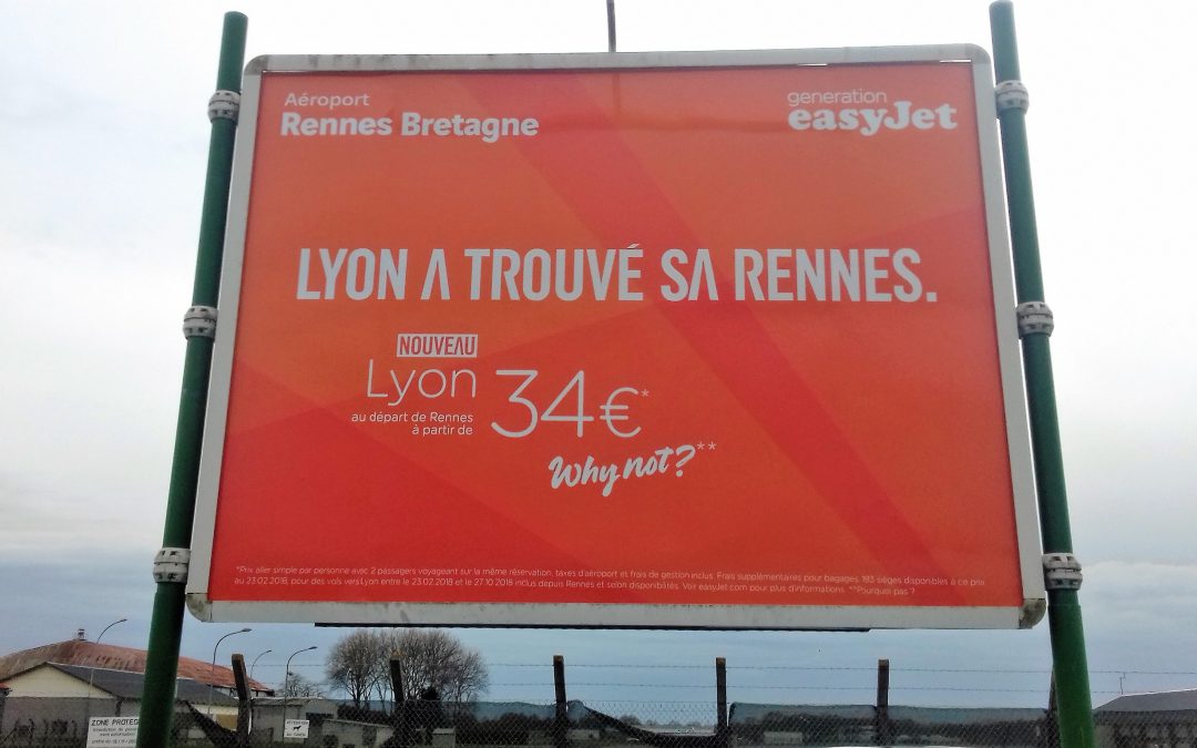 Aéroport de Rennes : Affiche Adhésive 4X3