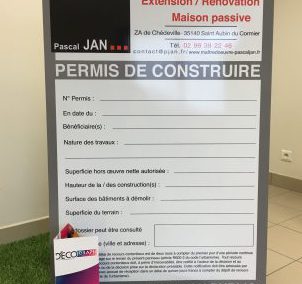 Maître d’œuvre : Panneaux Permis de Construire