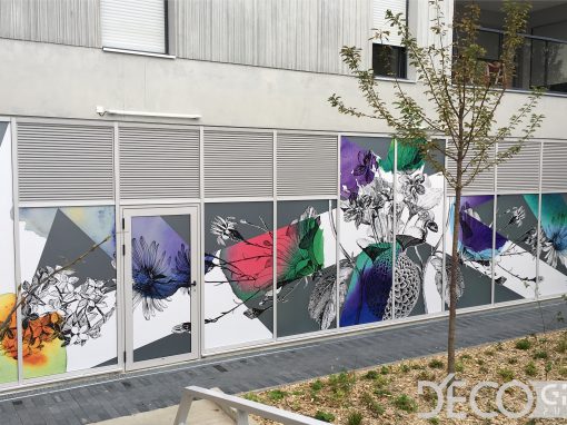 Magasin BIO : Vitrophanie Décorative