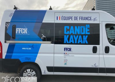 Equipe de France Canoë Kayak : Marquage Véhicule