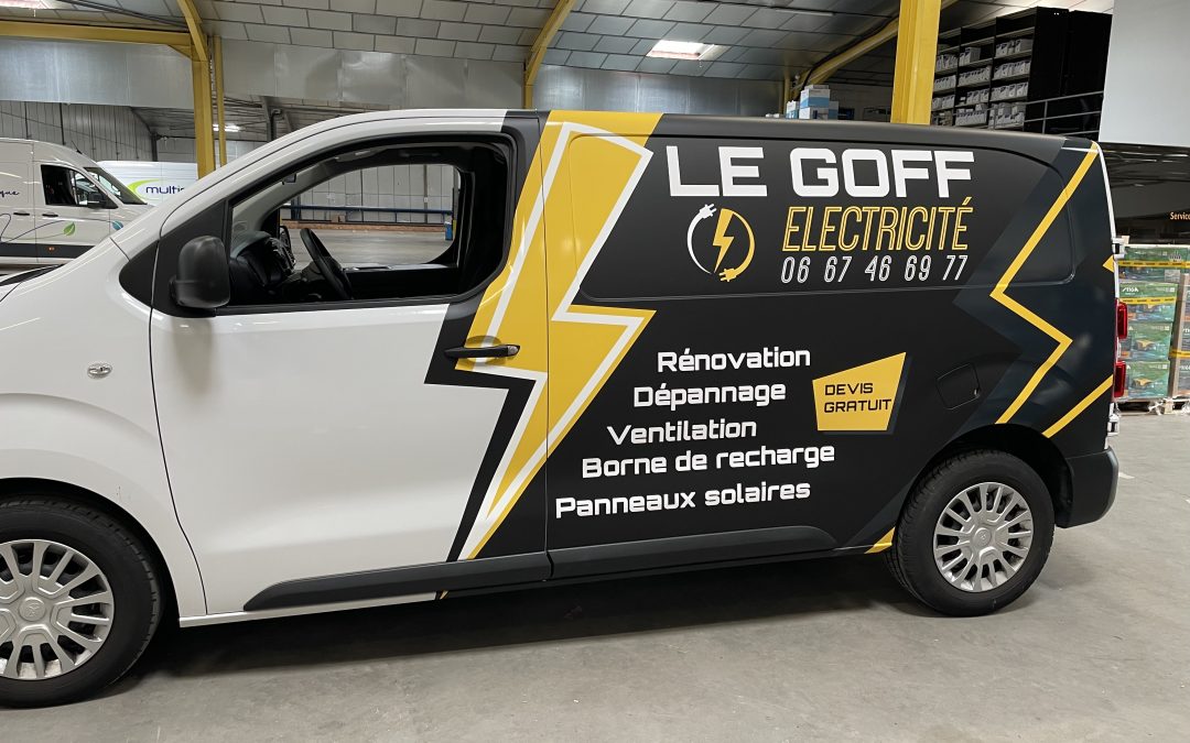 Entreprise d&rsquo;électricité : Semi-covering d&rsquo;un véhicule