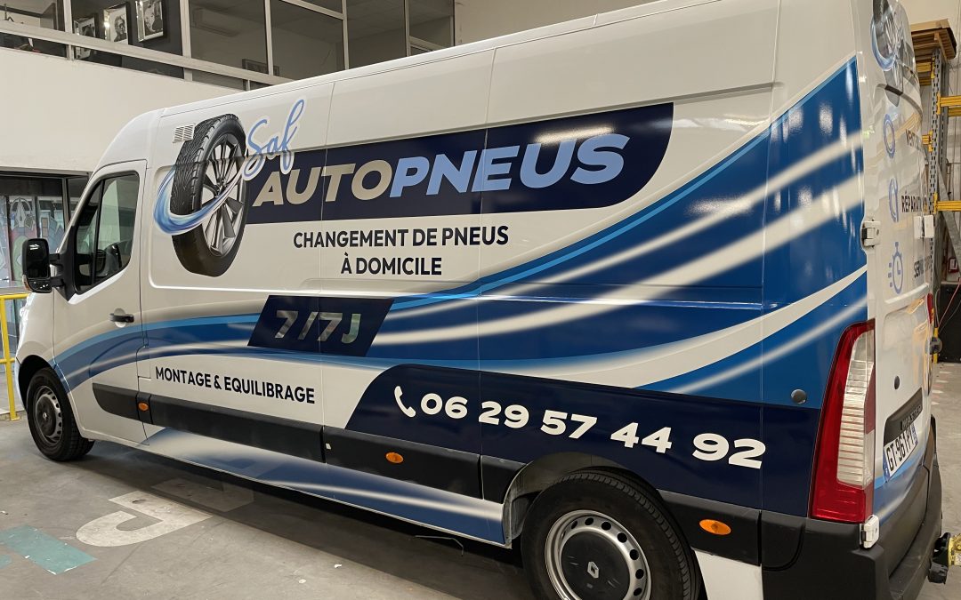 Changement de pneus à domicile :  Semi-covering